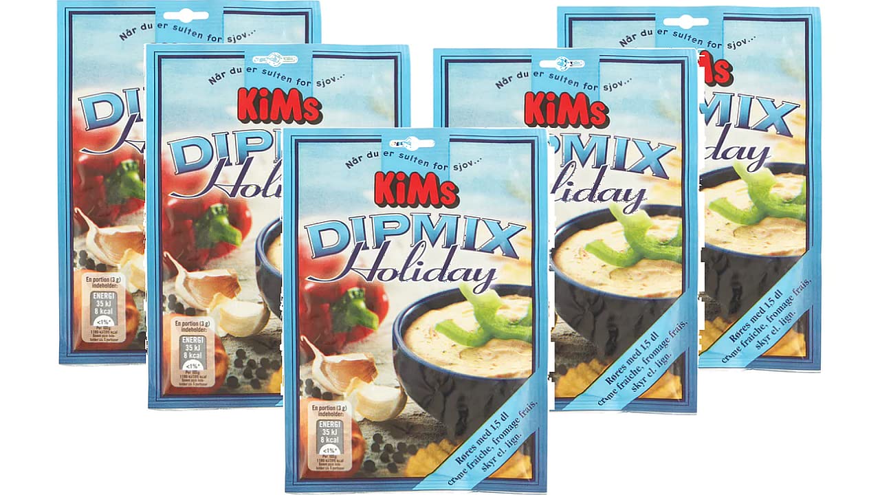 5 x Kims Dip Mix Holiday 17 g