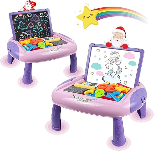 Juguetes para niñas de 1 a 3 años, tablero de dibujo para niños pequeños de 1 a 3 años con letras y números magnéticos para juguetes pequeños,