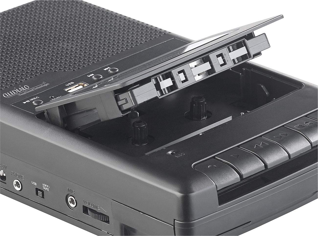 auvisio Casetes portátiles - grabadora de Casete: Reproductor de casetes y digitalizador USB, móvil, Altavoz (digitalizar, Dispositivo para digitalizar, MC)