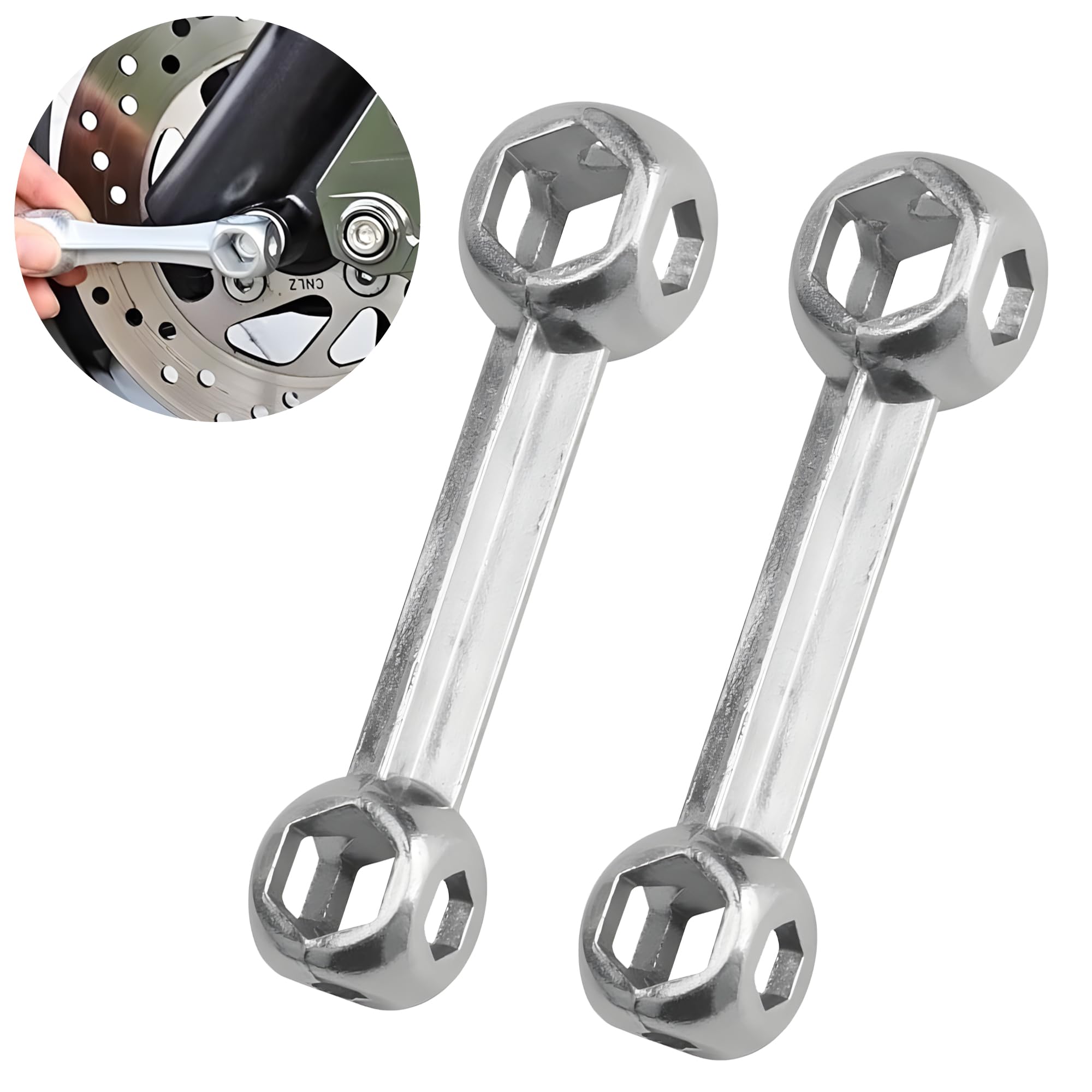 ZAYIO 2pcs Bicycle Socket Wrench, 10 in 1 Hex Tool for Bike Repair