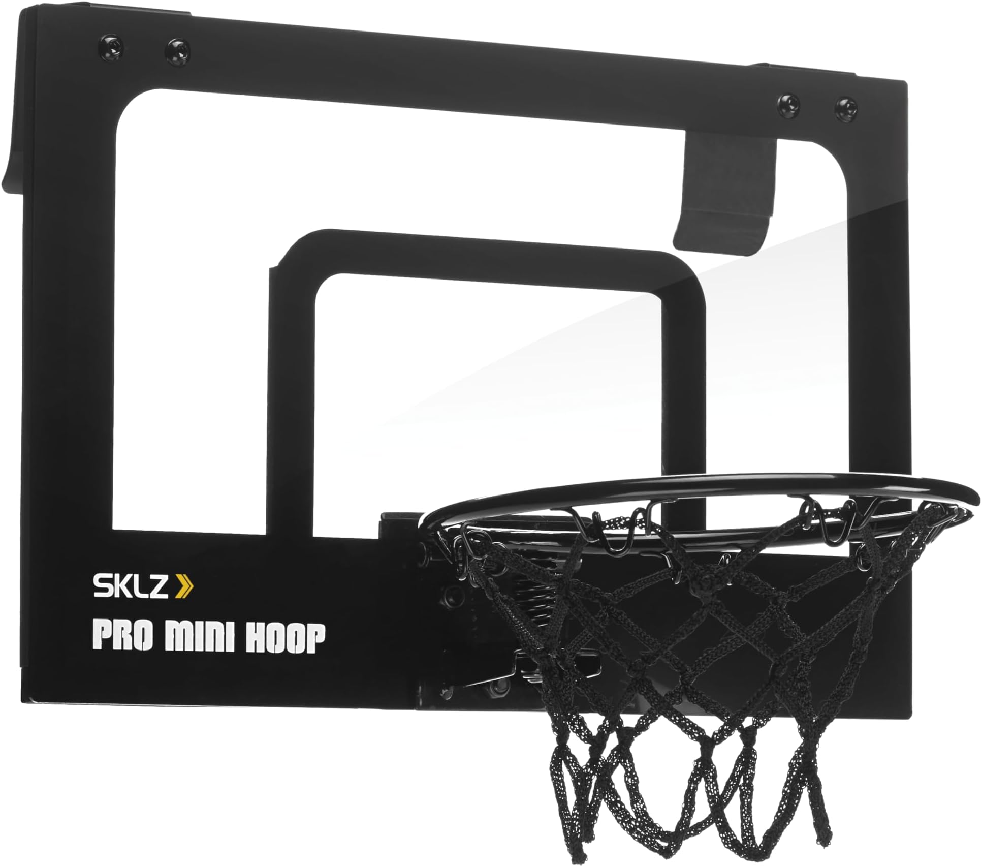 スキルズ(SKLZ) バスケットゴール 室内 壁掛け ドア掛け 練習用 プロミニフープ 透明 ミニ/スタンダード/ラージサイズ バスケットボール ボール付き 飛散防止バックボード 【日本正規輸入品】