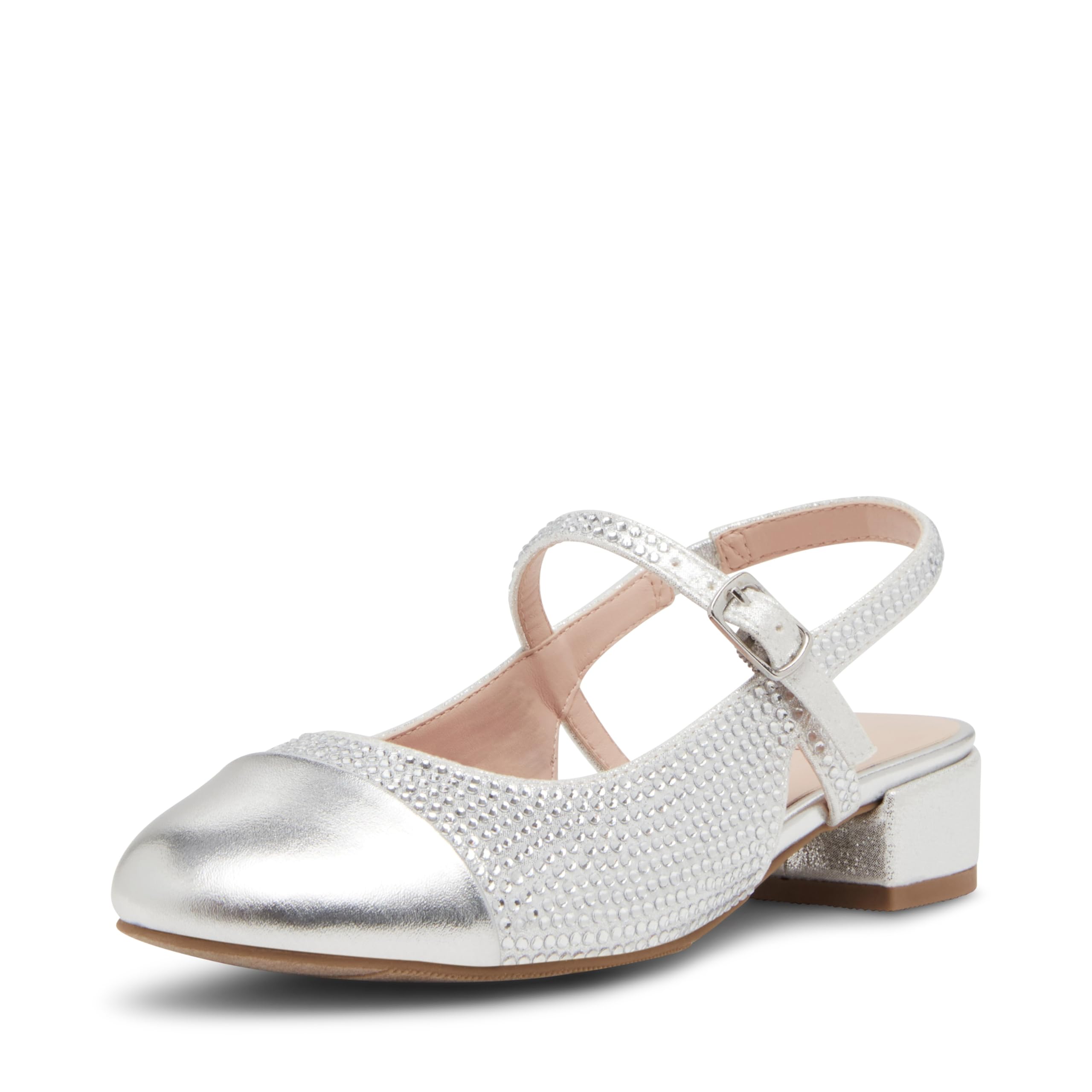 Steve MaddenGirls Shoes Womens Belinda Mule, Silver, 2 Little Kid US