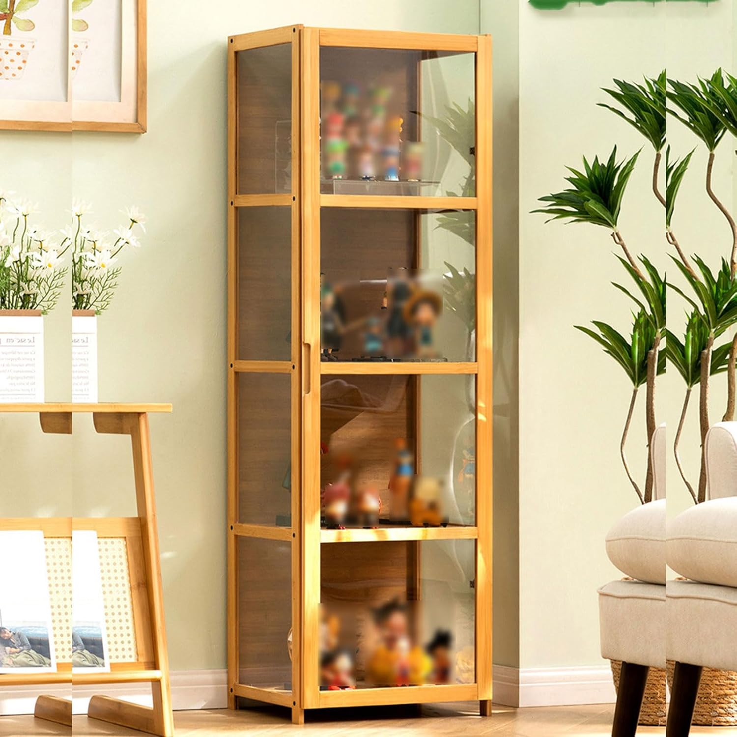 Transparent Multi-Layer Display Cabinet,Acrylic Display Cabinet Display Cabinets/Display Cabinet Curio Display Cabinet Curio Cabinet with Acrylic Doors Curio Cabinet Glass Display Shelf Clea