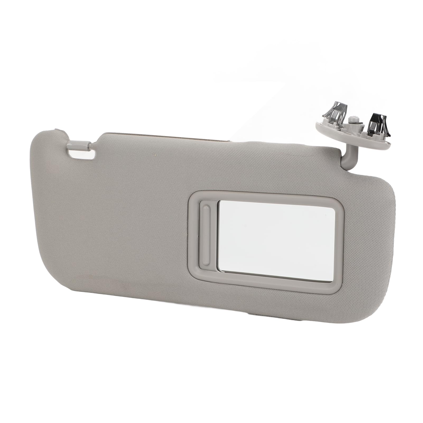 gernie Car Sun Visor, Left Driver Side Sun Visor/Right Passenger Side Sun Visor, Fabric Grey Sun Shielding Visor Mirror with Makeup Mirror for Toyota Corolla 2007 to 2013 (Right:
