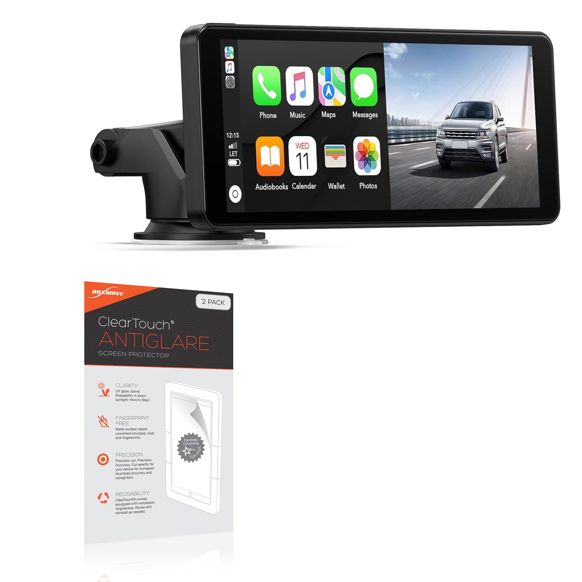BoxWave Anti-Glare Screen Protector For Pax Elys L1400 – Matte, Anti-Fingerprint (2-Pack)