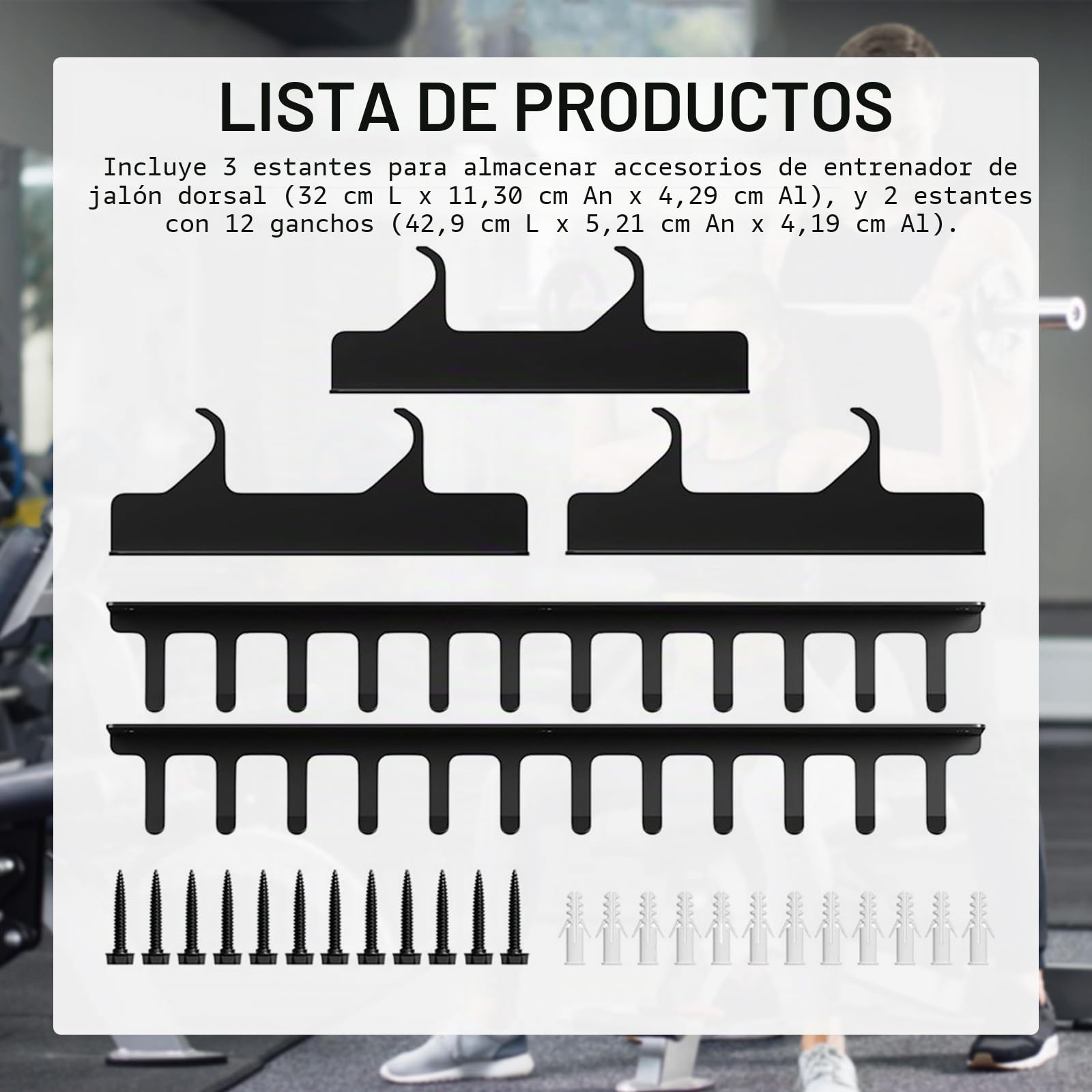 Soporte de pared para barra de dominadas y polea, con soporte para accesorios, para gimnasio en casa, para accesorios de polea, bandas de resistencia, cuerdas para saltar, equipamiento de fitness