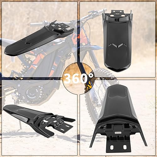 Miniatura 87 de Guardabarros trasero Sur Ron, imitación fibra de carbono Dirt Bike trasero Fender Protectorfor Sur-Ron Light Bee Guardabarros trasero,Guardabarros