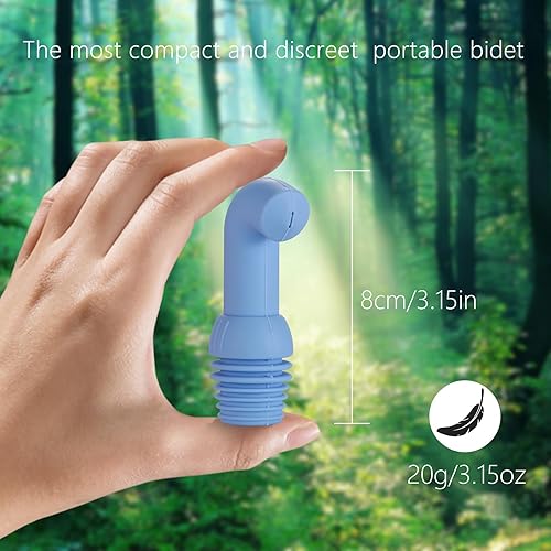 Miniatura 4 de UYICOO Bidé portátil de viaje para inodoro de mano Shattaf bidé botella de agua boquilla universal 3 unidades