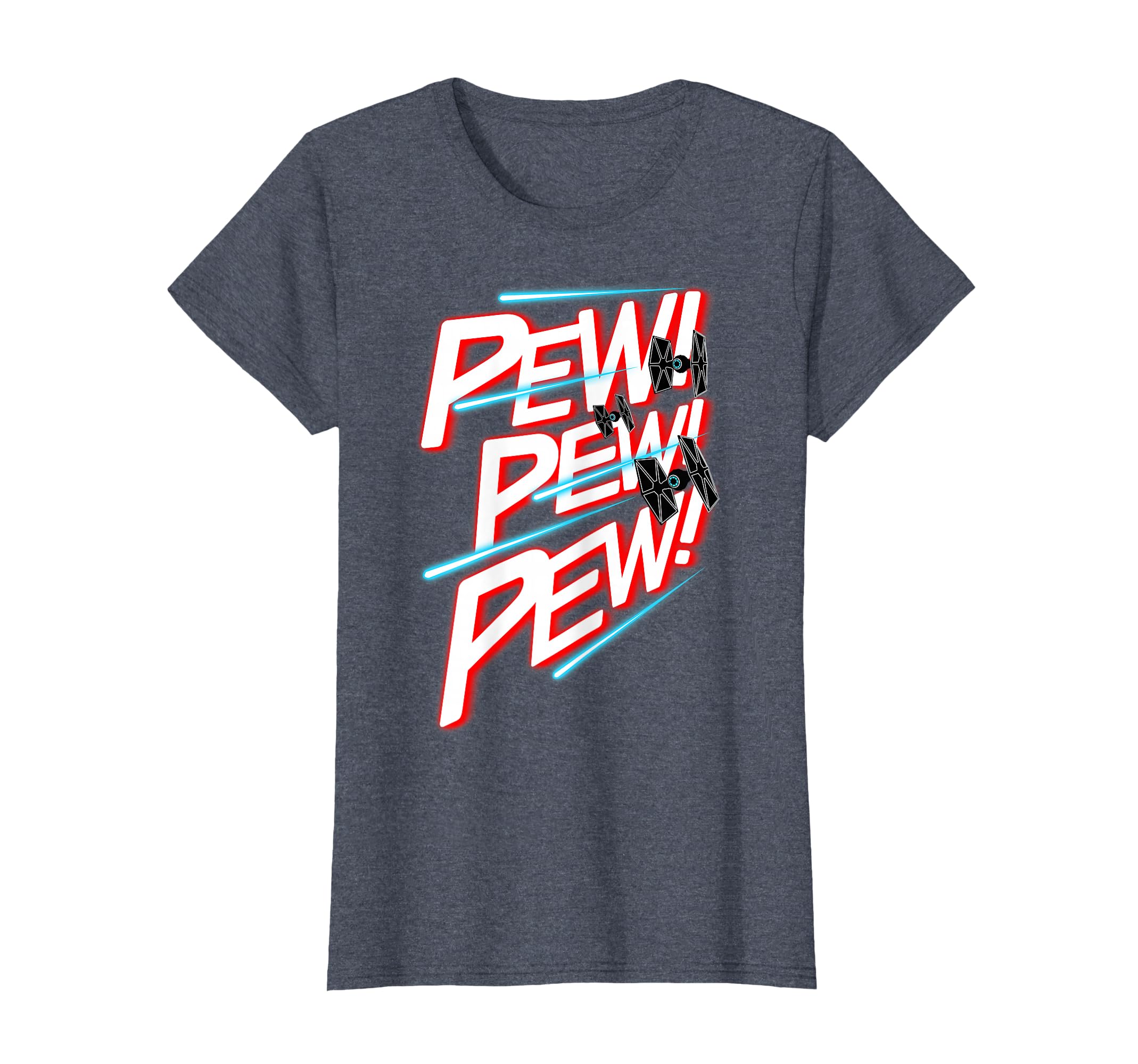 Star Wars TIE Fighter Pew Pew Blaster Text T-Shirt