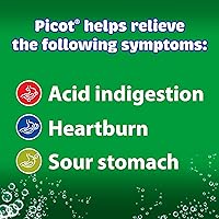 Vista 5 de Sal de Uvas Picot, Solución de polvo efervescente, antiácido, 0.17 onzas, paquete de 4 paquetes de 8 antiácidos, 4 cajas