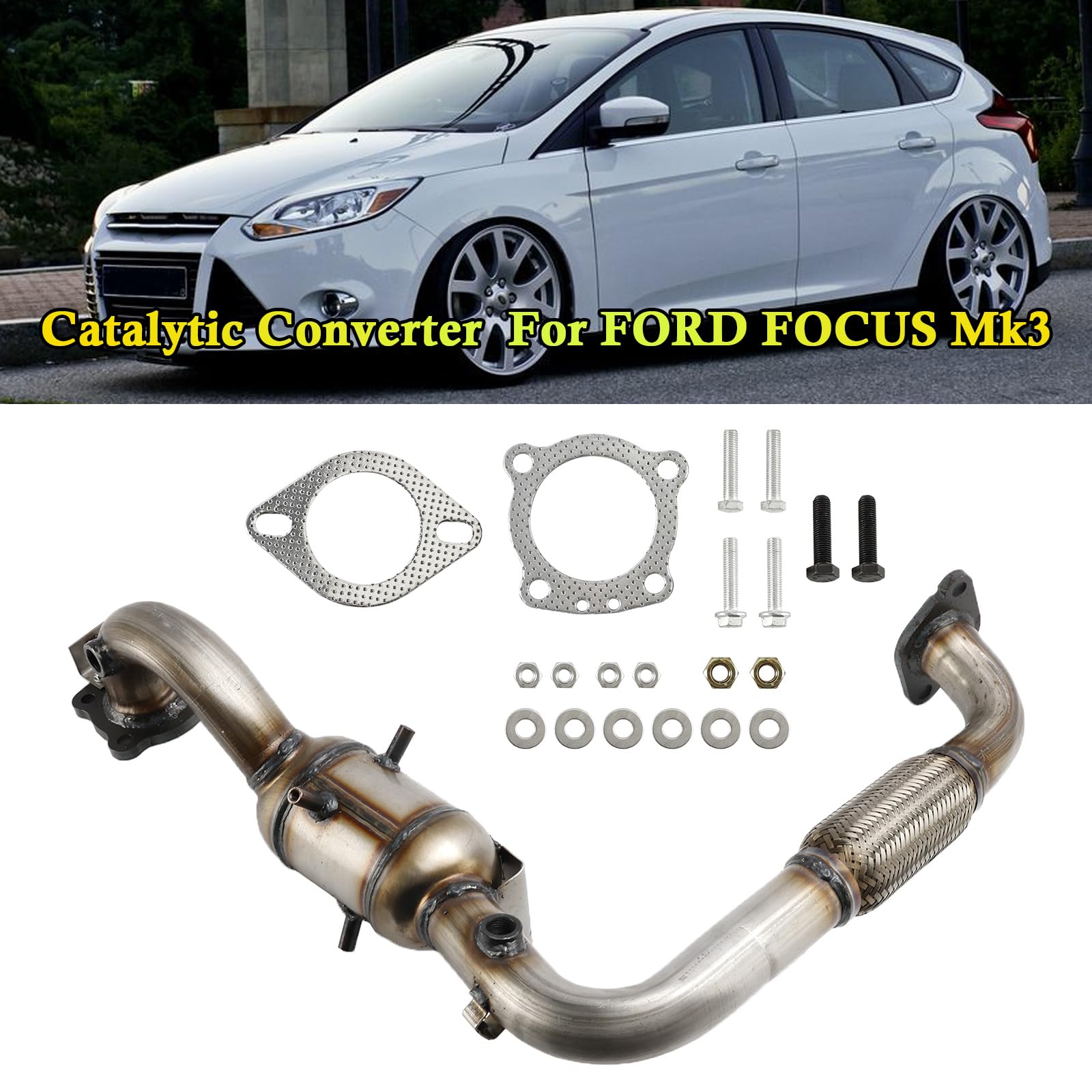 Catalizador homologado para Fit for Ford Focus Mk3 1.0 de 12 a 20 BM 1766306