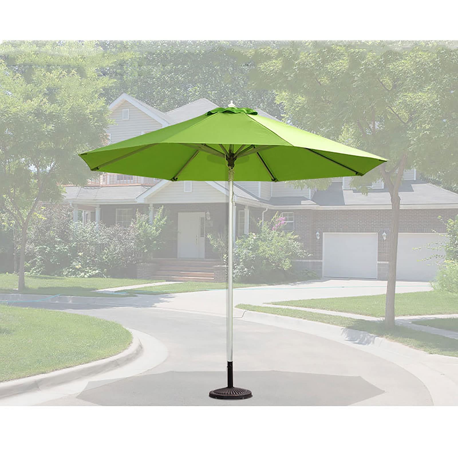 Zewnętrzny parasol tarasowy - parasol ogrodowy ze stopu aluminium z pojedynczym kółkiem linowym