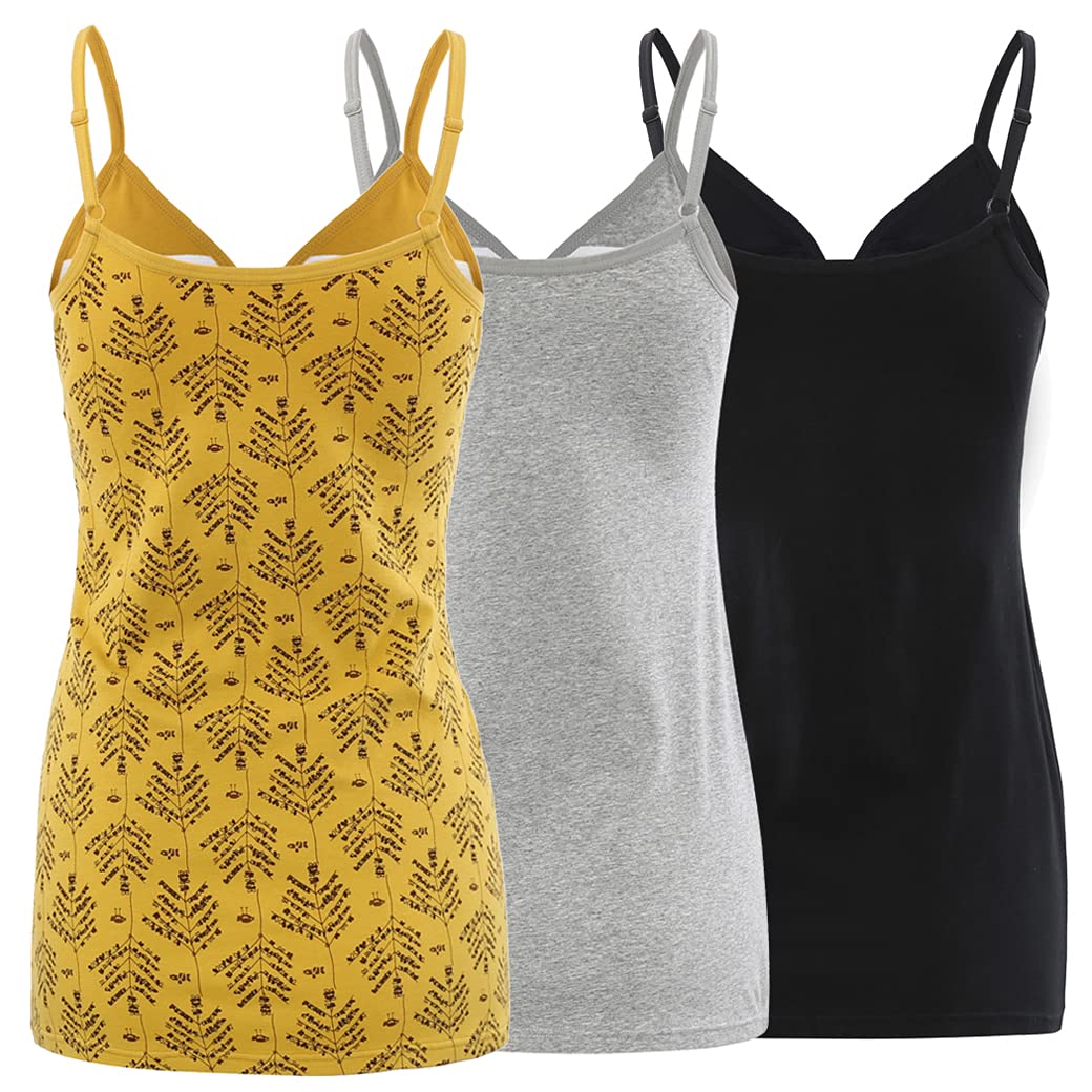 COLOMI Camiseta básica de maternidad para lactancia, brasier integrado para lactancia materna