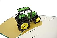 Vista 8 de WOWPAPERART Tractor - Tarjeta de felicitación desplegable 3D para todas las ocasiones, cumpleaños, amor, felicidades, buena suerte, aniversario