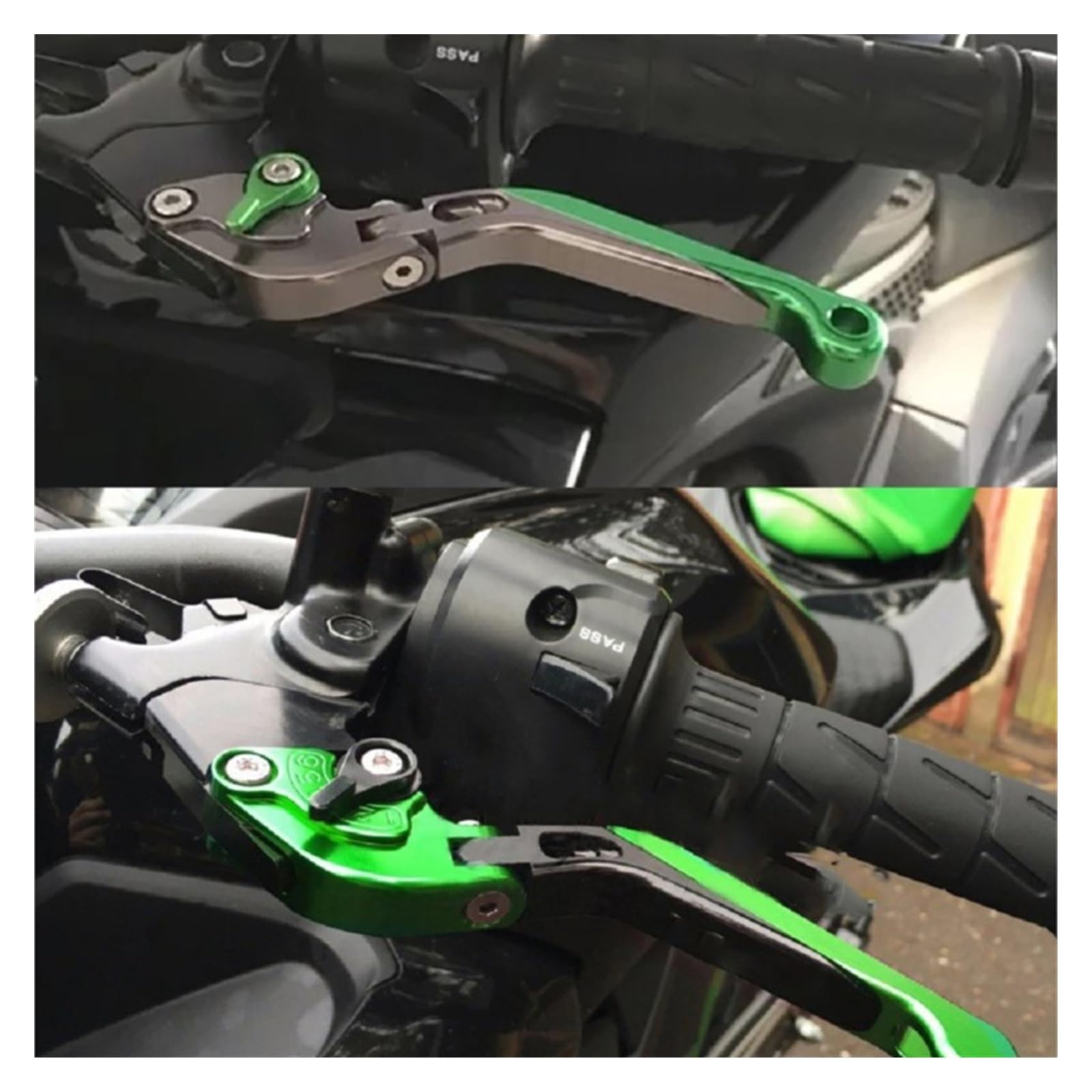 Palancas De Mango Plegables Y Extensibles Motocicleta, Embrague De Freno para Kawa&Saki ER-6n ER6N ER 6N 2009-2017 2012 2013 2014 2015 Palancas Frenos