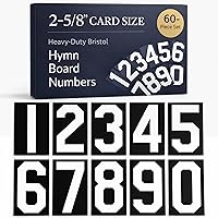 Vista 9 de Números de tablero de himnos; altura de la tarjeta 2-7/8