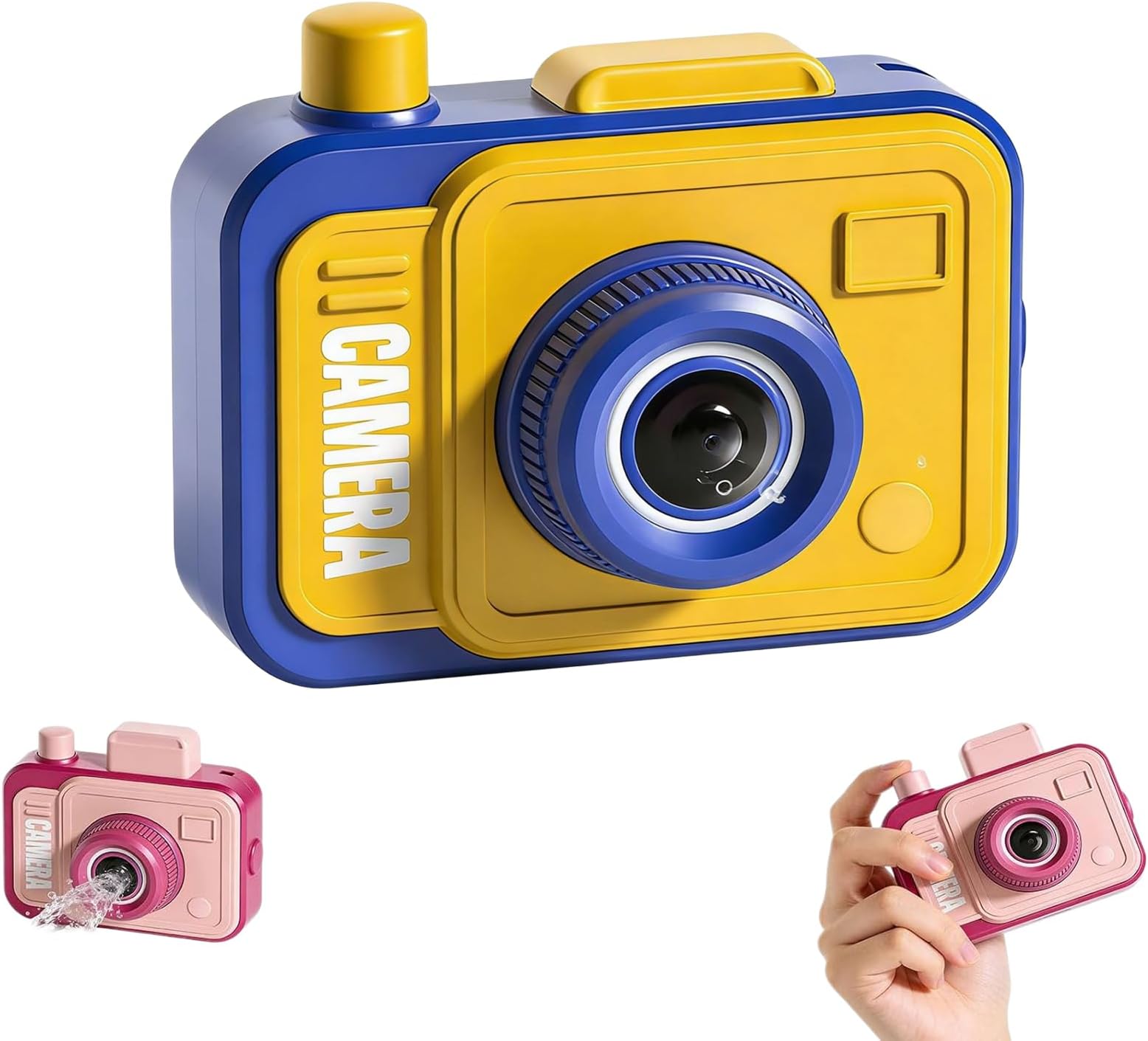 2026 New Camera Double Prank Water Gun, Reverse & Forward Splash Battle, Pranks Battle Waters Camera Fight, Novelty Game for Parties & Summer Fun (blue)
