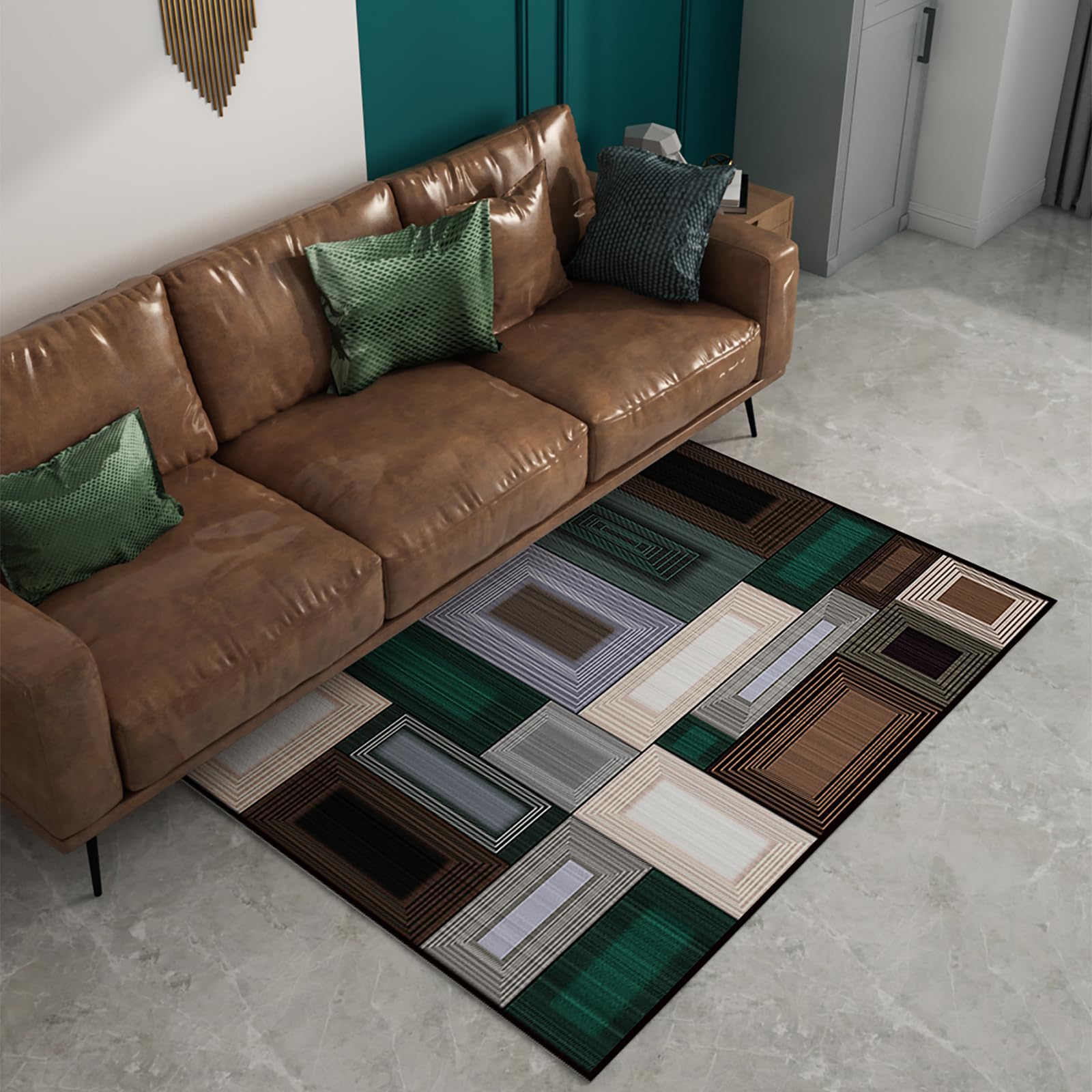 Tapis de cuisine runner idéal pour couloir et buanderie style moderne