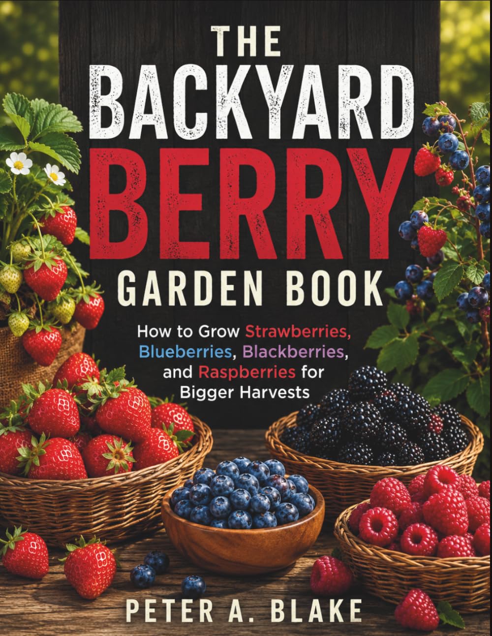 THE BACKYARD BERRY GARDEN BOOK: ow to Grow Strawberries, Blueberries, Blackberries, and Raspberries for Bigger Harvests