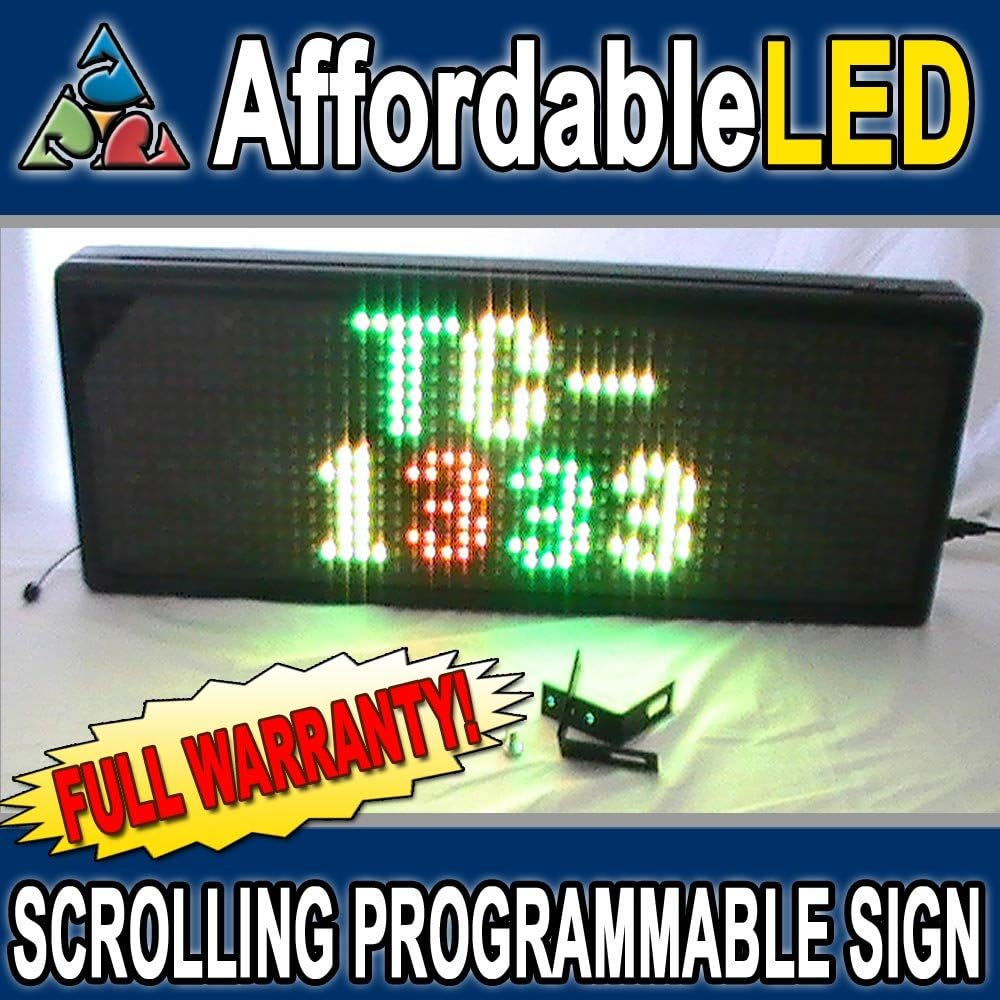 Programmable Scrolling LED Sign Indoor Display 13"H x 33