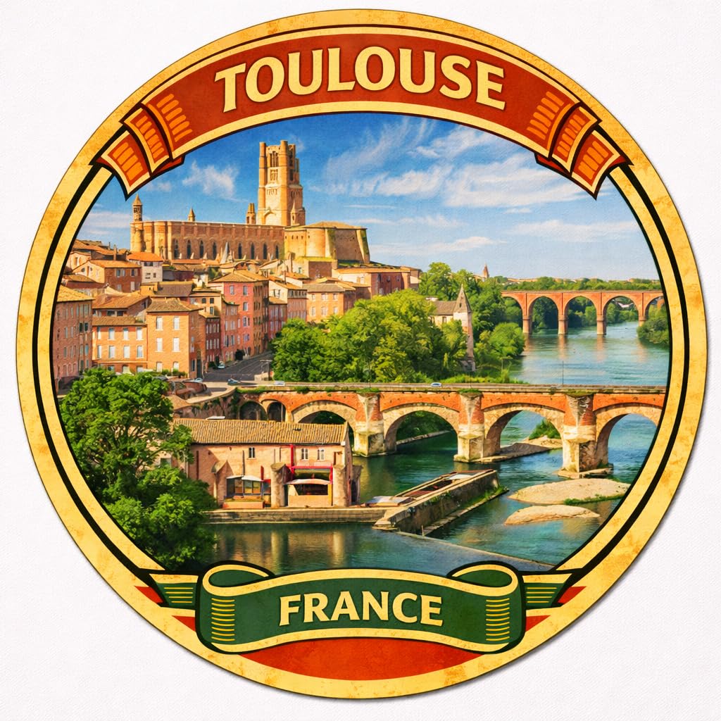 Nomad Charging Box Toulouse France Decorative Souvenir Fridge Magnet A0054