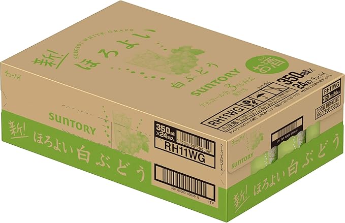Amazon Co Jp サントリー ほろよい 白ぶどう チューハイ 350mlx24本 食品 飲料 お酒