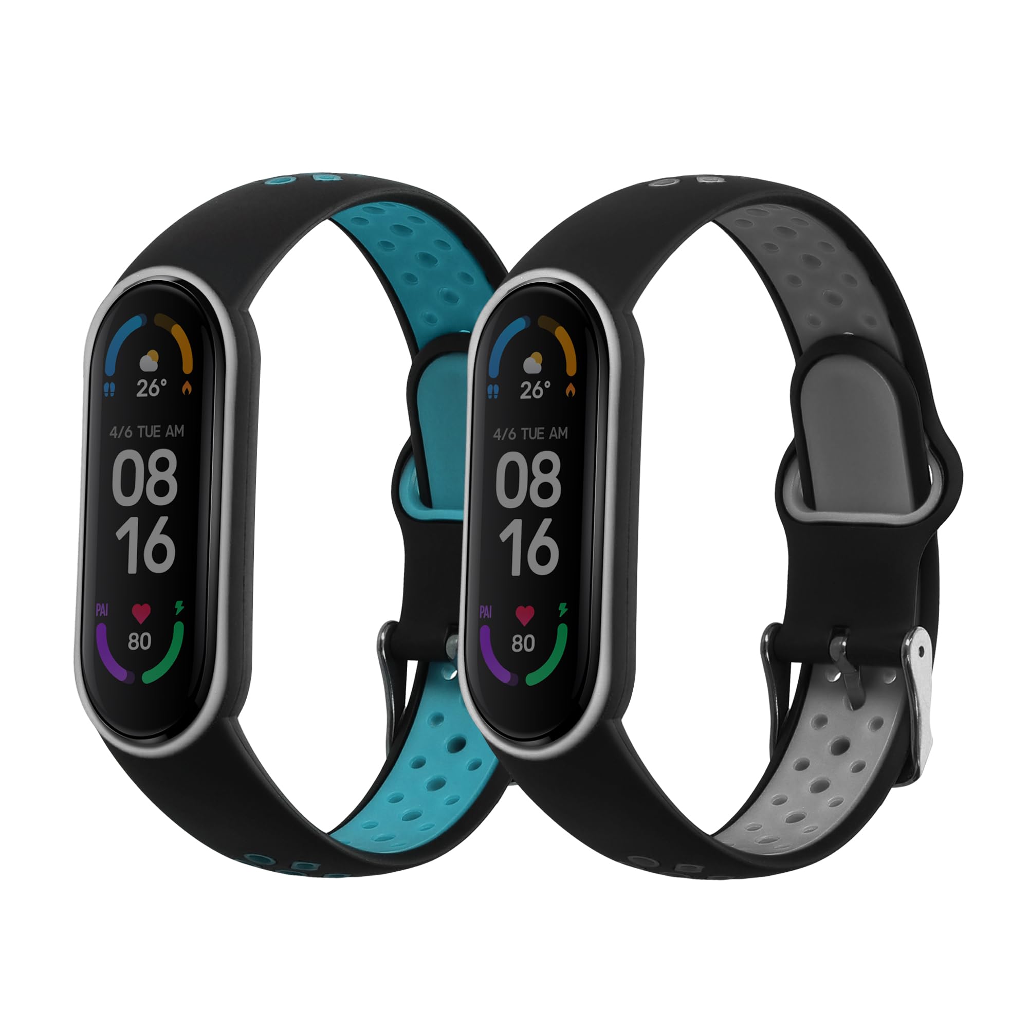 kwmobile 2x horlogebandjes compatibel met Xiaomi Mi Watch Lite/Redmi