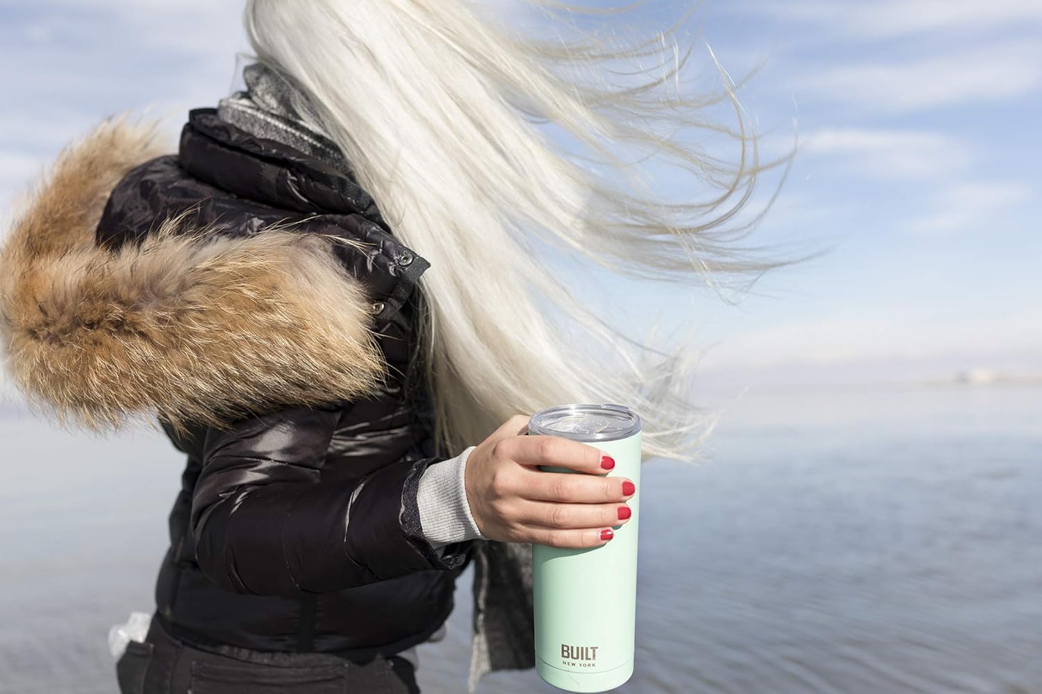 BUILT 20 Ounce Double Wall Stainless Steel Tumbler Mint 5193245 Photo