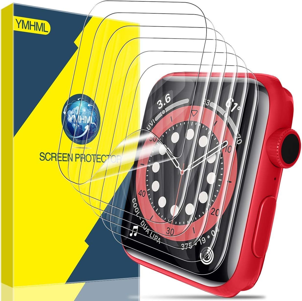 Buy [6 Pack] YMHML Screen Protector for Apple Watch 40mm SE in Pakistan