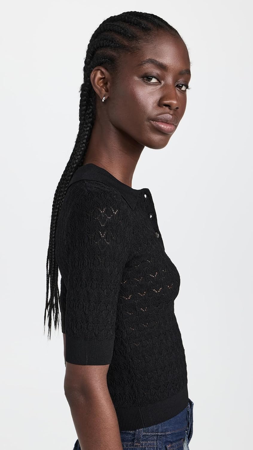 Sea Women's Rue Fine Gauge Knit Polo Sweater - Image 4