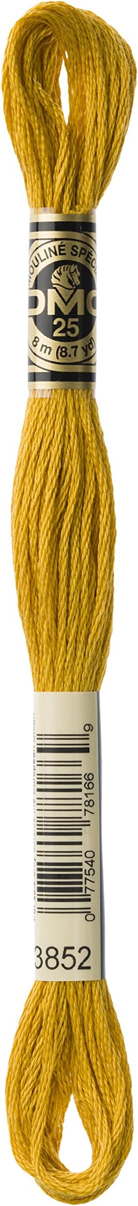 Embroidery Floss, Cotton, # 3852 Yellow, 8 m