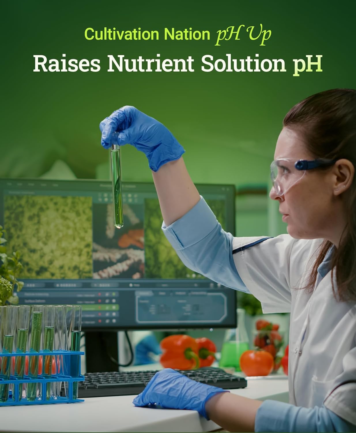 FoxFarm Cultivation Nation pH UP for Plants’ Nutrient Solutions - Formulated with Potassium Hydroxide for Adjustment - Ideal for Soil & Hydroponics, Raises pH Levels of Nutrient Solution - 1 Quart
