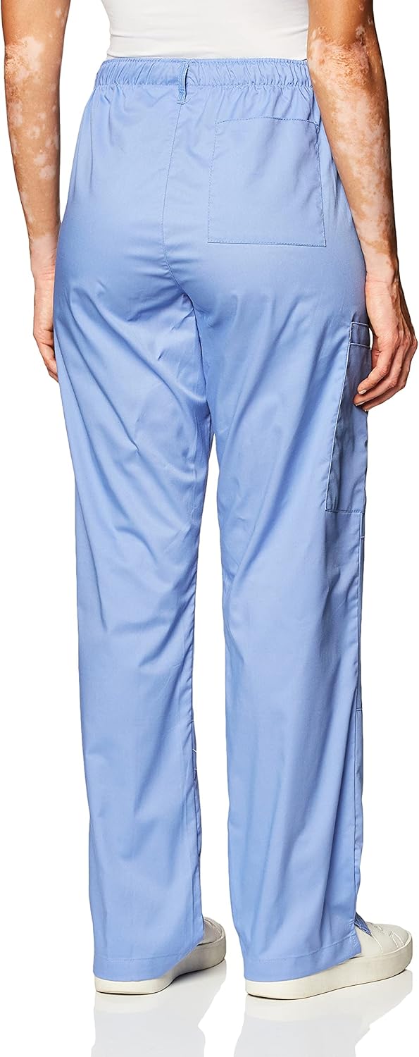 WonderWink Women's Petite-Plus-Size Wonderwork Straight Leg Cargo Scrub Pant - Image 3