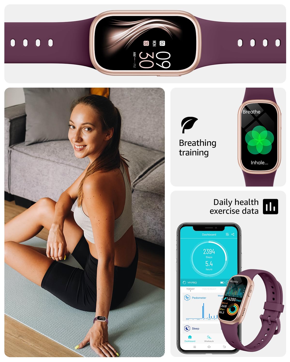 Fitness Tracker Mit 1,47 Zoll Display & Bluetooth Anrufen - 130 Sportmodi IP68 Wasserdicht