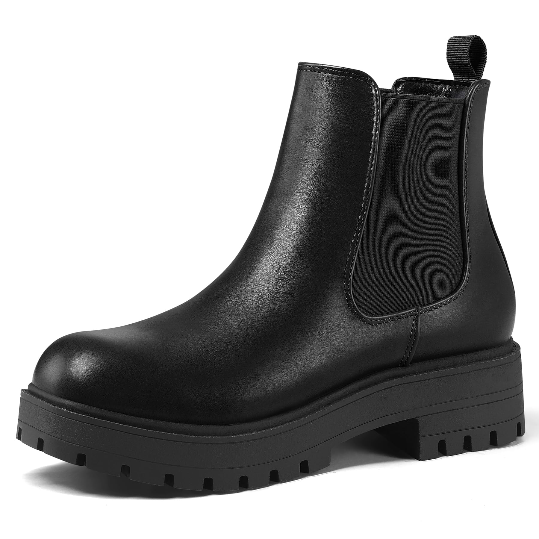 Women's Chelsea Boots Low Heel Slip On Elastic Ankle Booties