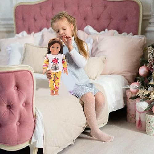Miniatura 5 de 10 juegos de ropa de muñeca americana de 18 pulgadas, incluyendo 10 trajes de vestir para muñecas americanas, muñecas recién nacidas, regalos para
