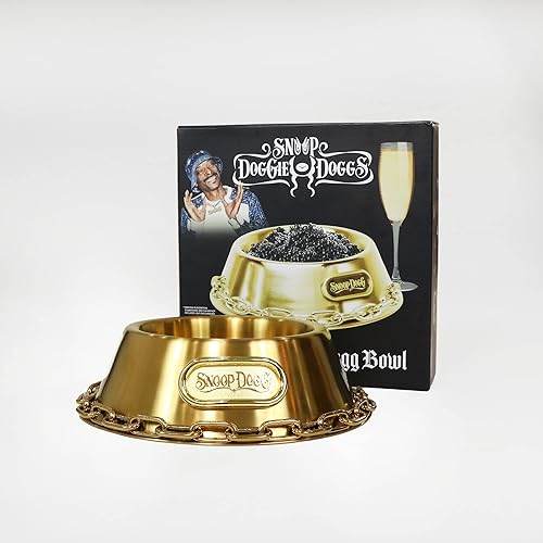 Miniatura 3 de Snoop Doggies Doggs Deluxe Off The Chain - Cuenco para mascotas, dorado, pequeño