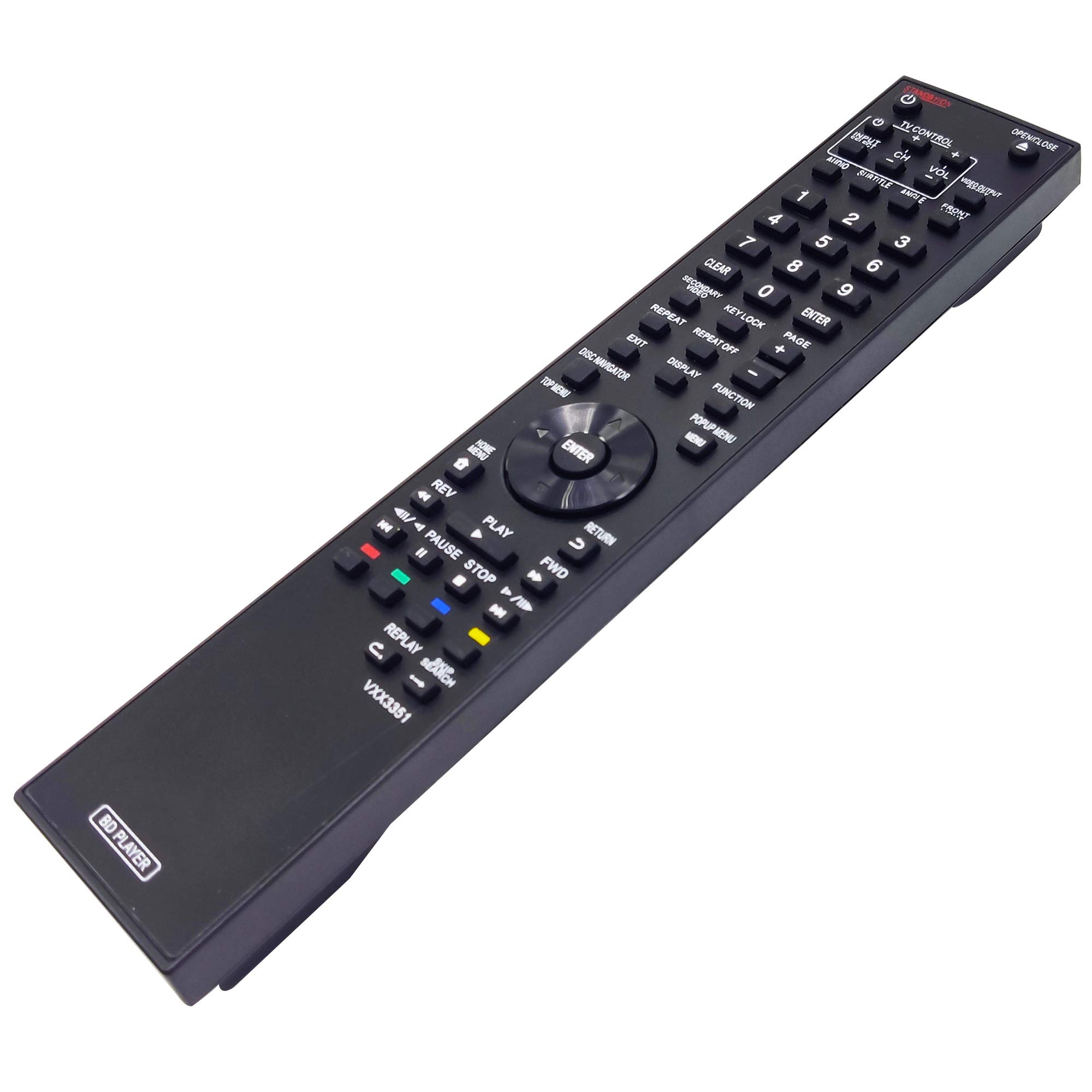 Amazon.com: INTECHING VXX3351 Blu-ray Disc Player Remote Control