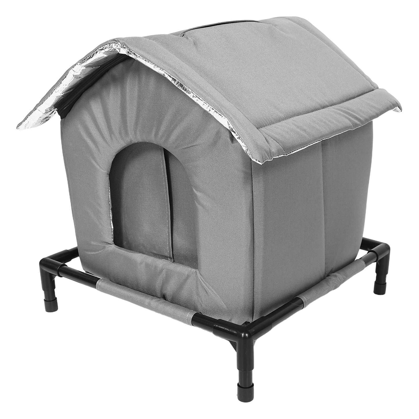 HEMOTON Abri Chat Extérieur Imperméable Niche Fermée Isolée pour Petits Animaux Tente De Couchage Portable pour Chats Errants Et Domestiques