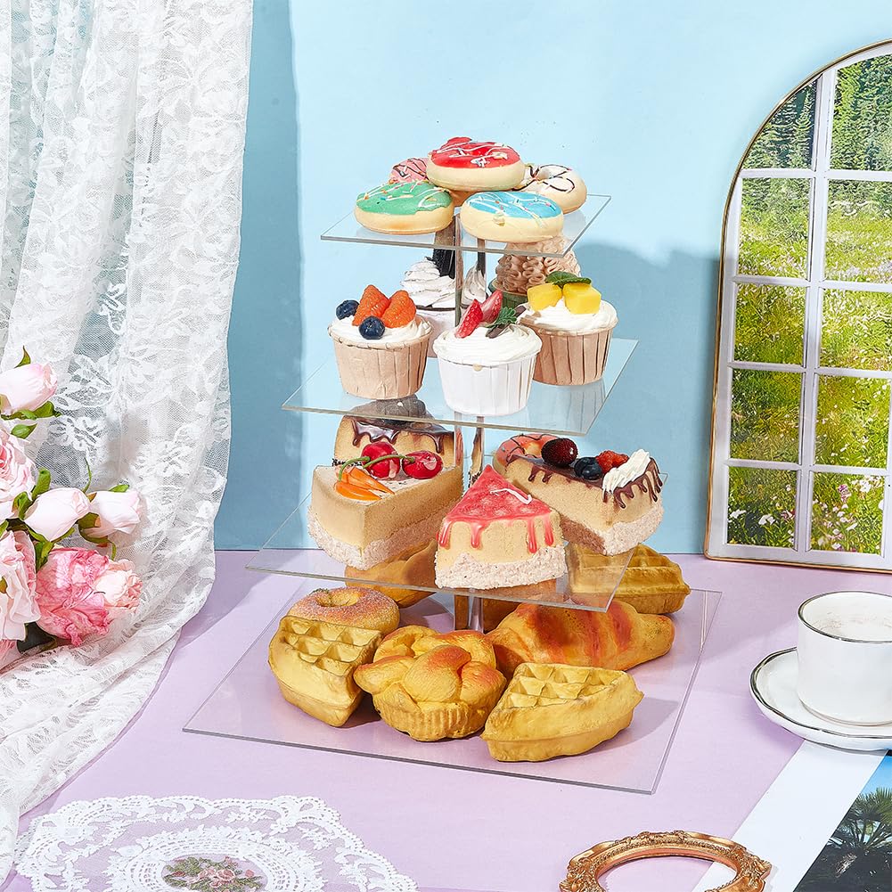 Amazon.co.jp: OLYCRAFT 4段アクリルカップケーキスタンド カップ