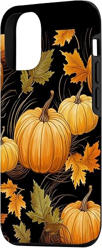 Miniatura 2 de Funda para iPhone 1212 Pro Otoño Hojas Calabazas Temporada de Otoño Acción de Gracias Halloween
