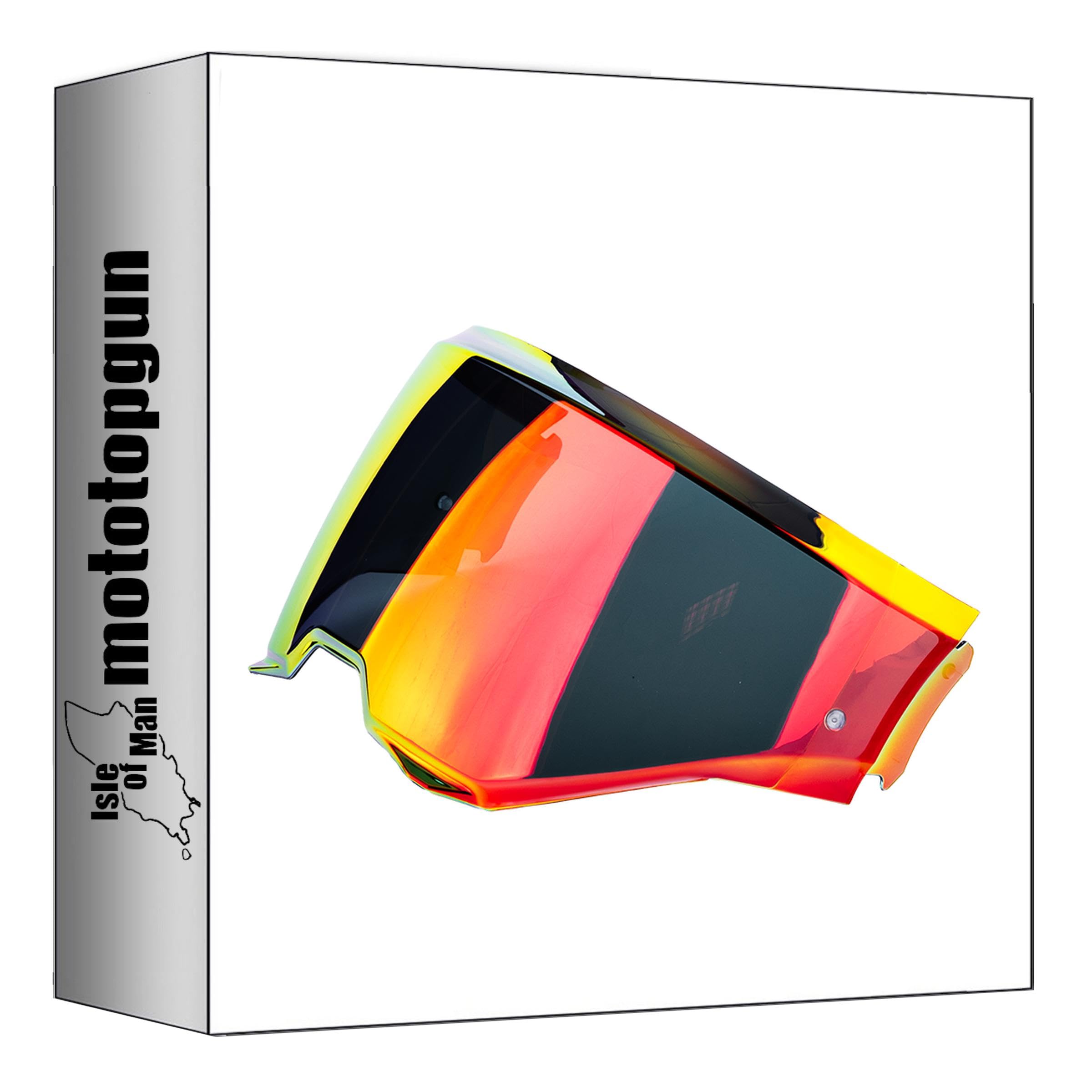 Scorpion Pantalla Casco Exo-Tech EVO Carbon kdf-18-1 Espejo Rojo mototopgun 57-527-77
