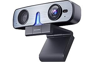 Autofocus Webcam with Speaker for Video Calls on PC