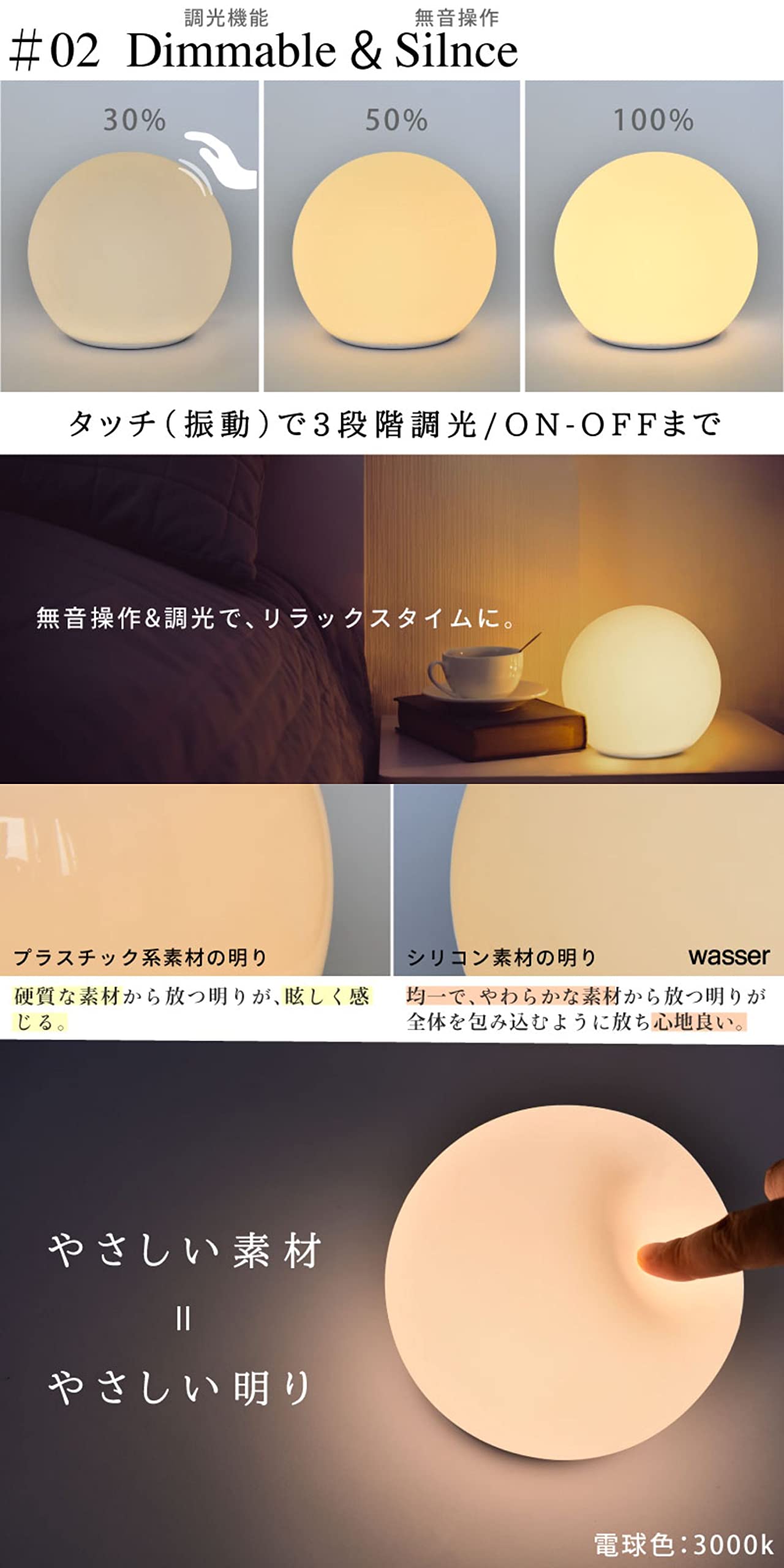 Amazon.co.jp : テーブルランプ LED 卓上ライト 充電式 インテリア