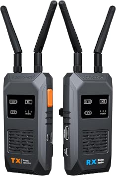 Wireless HDMI Transmitter and Receiver Set, Small 5G 200M Lemorele Wireless HDMI Wireless Expansion Mode, Supports Up to 4 Devices, No WIFI Configuration Required, 1080P Full HD/5G Ultra-Low Latency