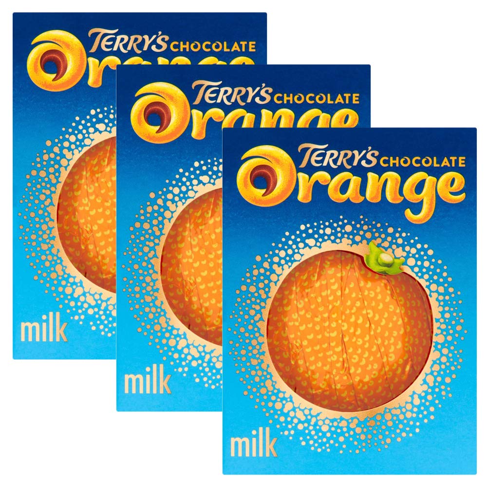 3 x 157 g Terrys chocolate con leche naranja dulce snack regalo regalo calcetín relleno