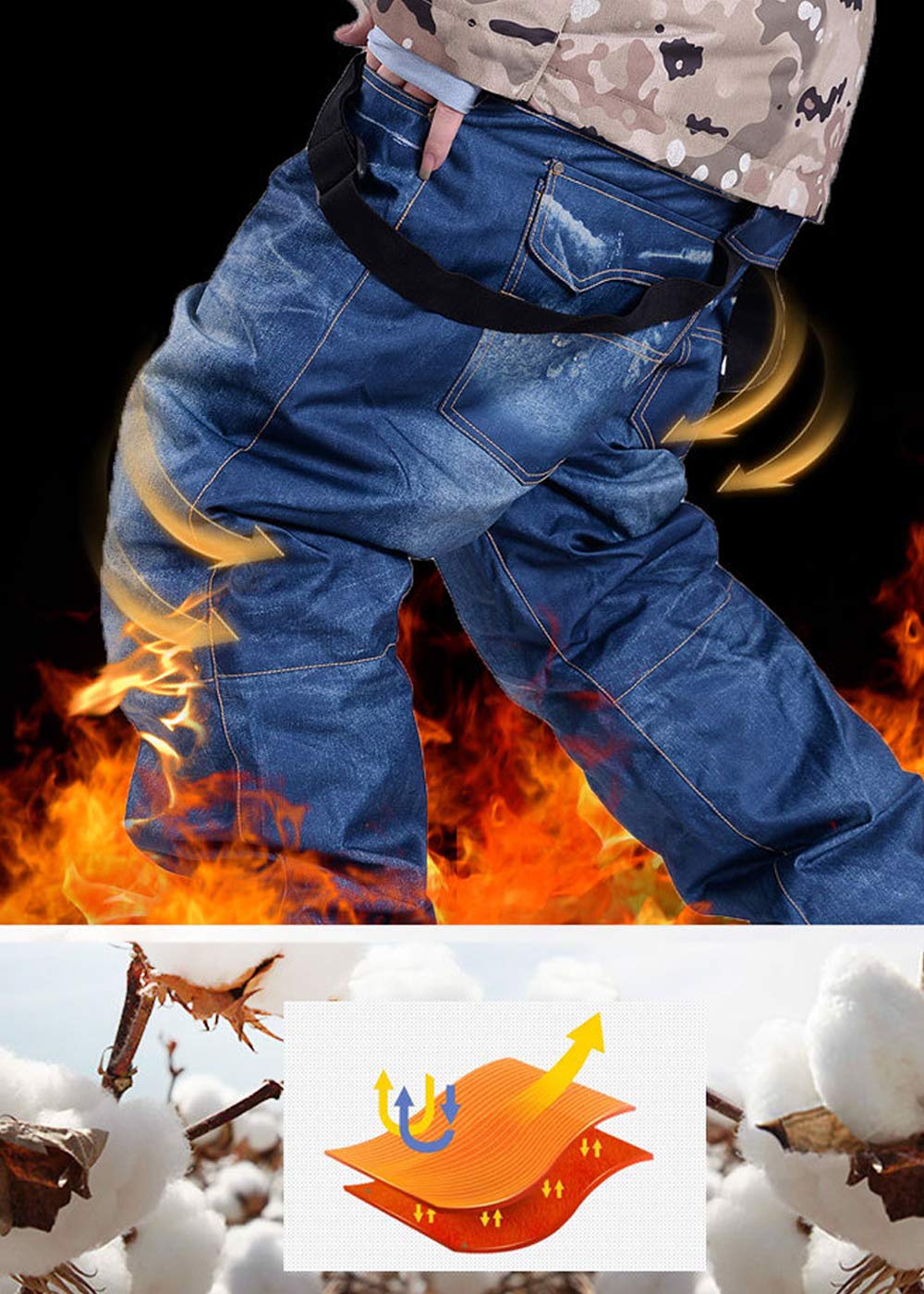 Amazon | スノーボード ウェア パンツ ジーンズ インディゴ