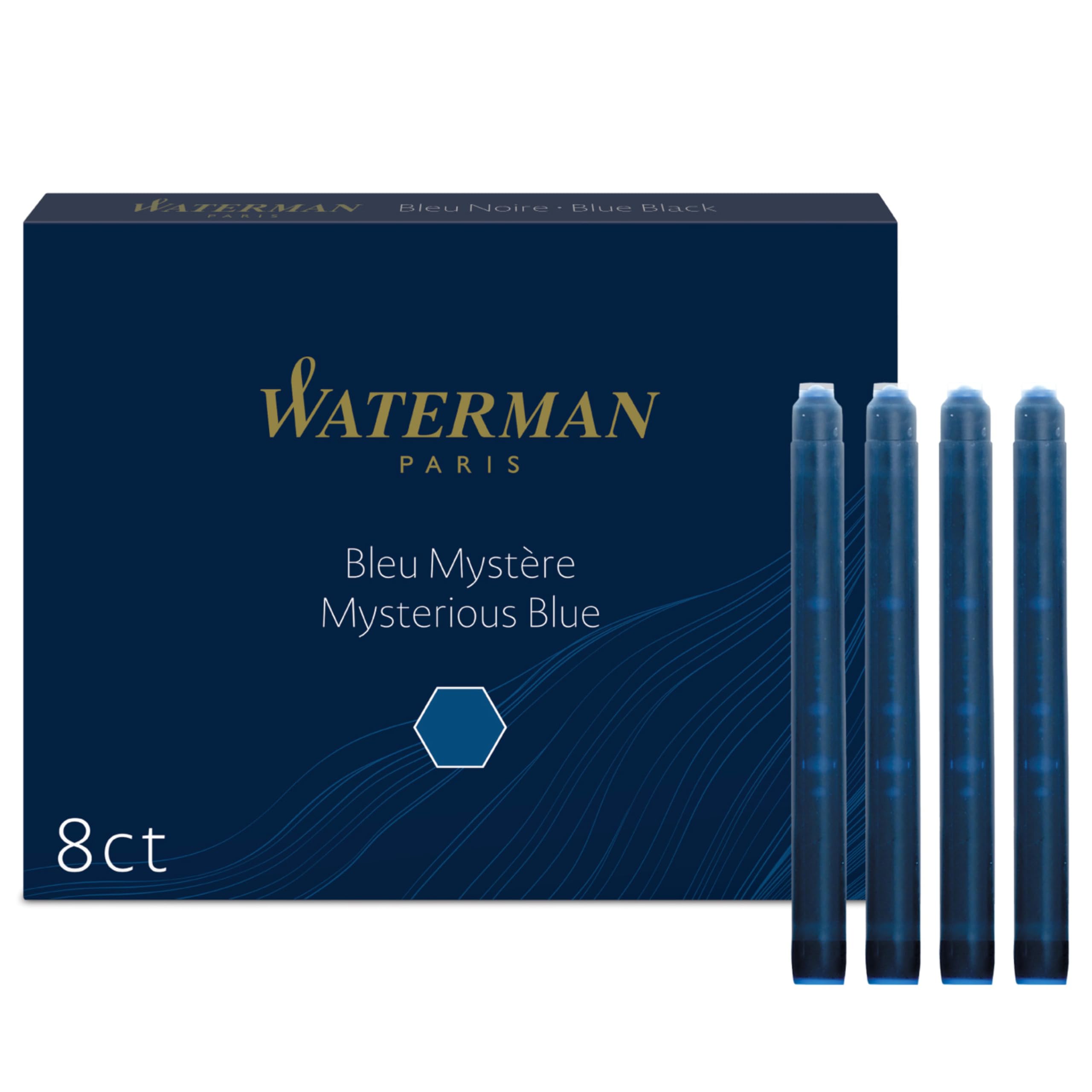 Amazon.com: Waterman Fountain Pen Ink Cartridges, Mysterious Blue