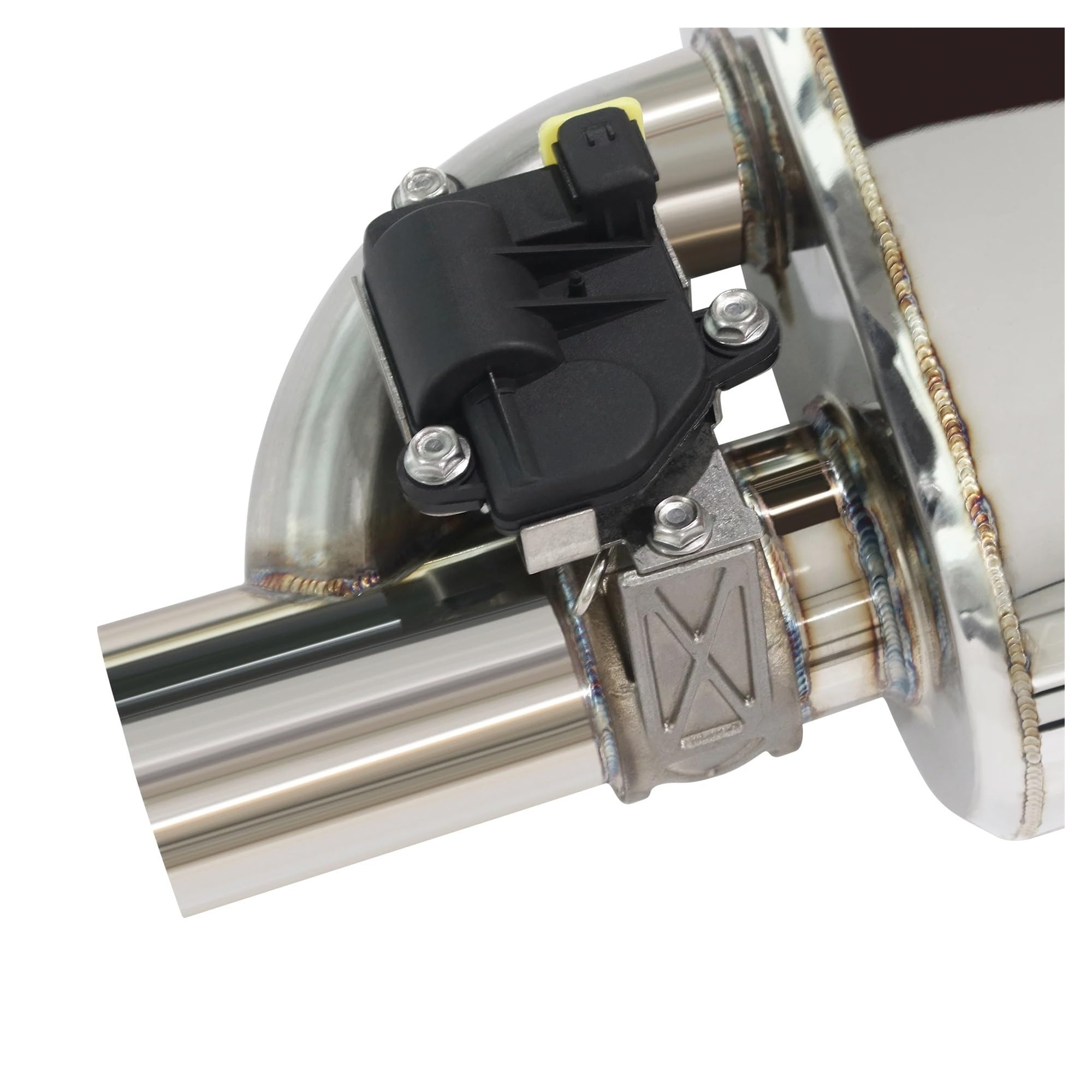 Tubo Scarico Silenziatore Di Scarico Elettronico Con Valvola Solo Silenziatore Di Scarico Catback Per Auto Con Ingresso Singolo Punta Silenziatore(60mm)