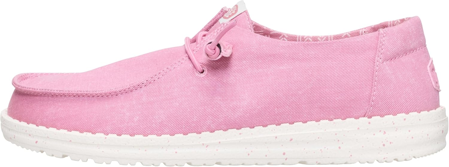 HEYDUDE Wendy Stretch Canvas Women’s Shoes, Women’s Slip-on Loafers, Comfortable & Light-Weight